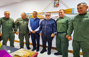 Amb. P.K. Ashok Babu met with Mayor of Puerto Cabello, Mr. Juan Carlos Betancourt and Brigadier General and Commander of ZODI Carabobo on Thursday, 21 March 2024 and discussed matters of mutual interests.